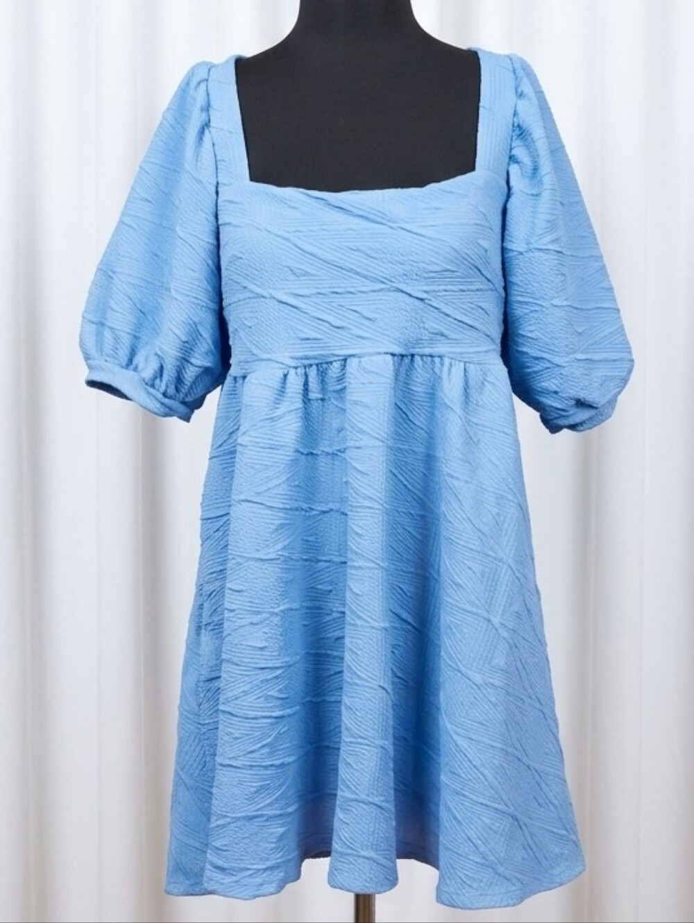 Free People Violet Mini Dress in the light blue "December Sky" colorway,